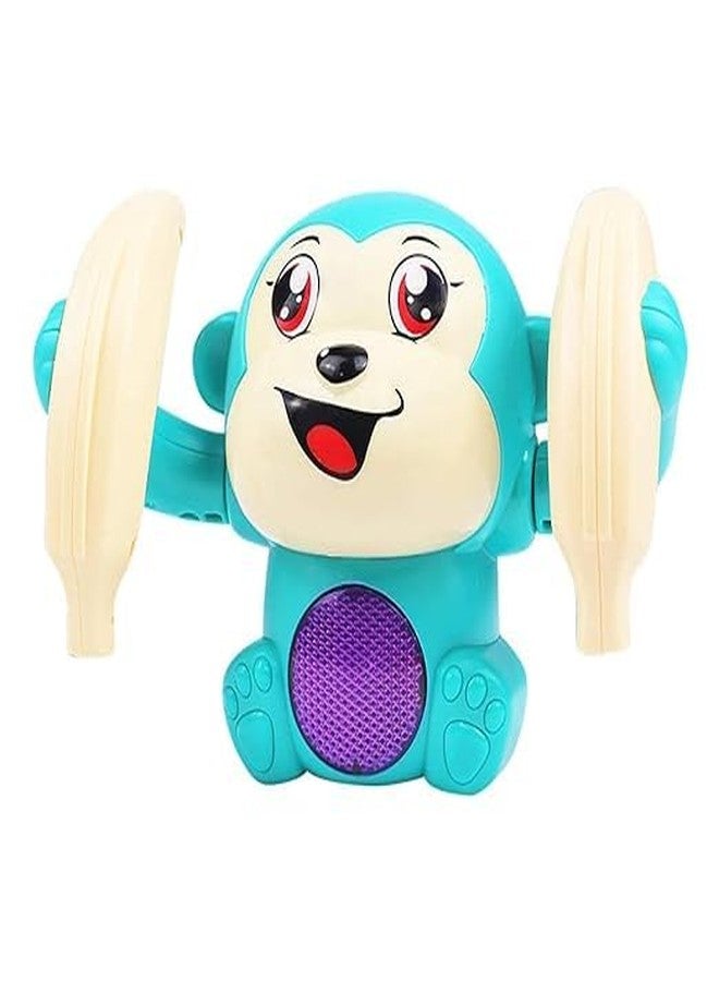 JERICOS Dancing Monkey Sensor Musical Tumbling Rolling Doll Toy for Kids, Multi-Color, Voice Control, Lights and Sounds | Kids Fun Learning Toy - Image 1